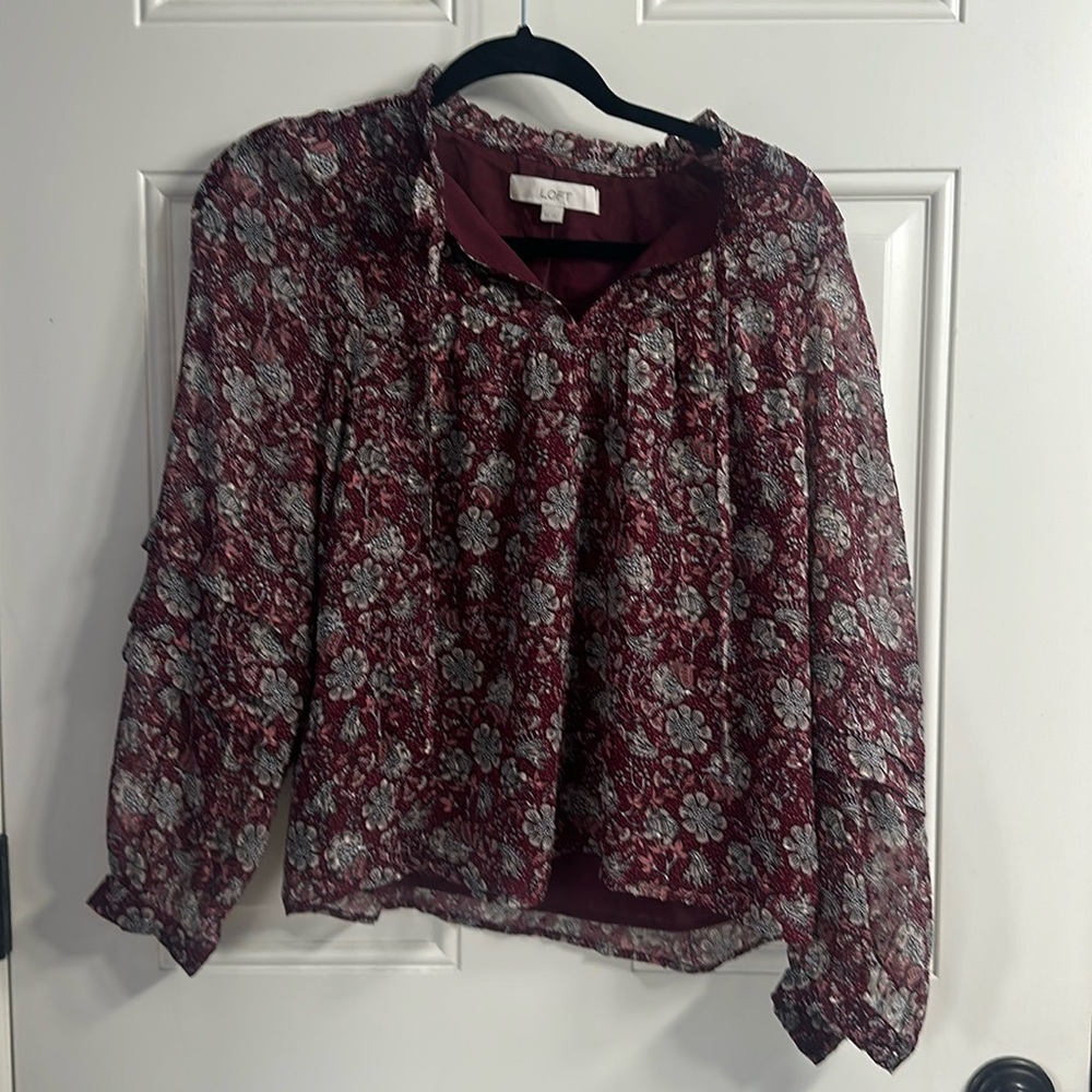 NWT Loft Floral Blouse